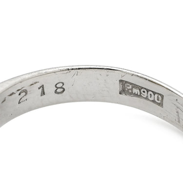 ノンブランド NON BRAND キャッツアイ2.1ct ダイヤリング プラチナシルバー Pt900 クリソベリルキャッツアイ ダイヤモンド リング 指輪 猫目石 緑褐色 PM900 テーパーダイヤ 7号