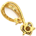 ノンブランド NON BRAND イエローゴールド K18YG ダイヤモンド ペンダントトップ ペンダントヘッド Au750 18K 18金 1P 1石 1粒 ダイヤ ハート