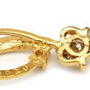 ノンブランド NON BRAND イエローゴールド K18YG ダイヤモンド ペンダントトップ ペンダントヘッド Au750 18K 18金 1P 1石 1粒 ダイヤ ハート