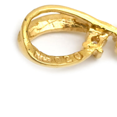 ノンブランド NON BRAND イエローゴールド K18YG ダイヤモンド ペンダントトップ ペンダントヘッド Au750 18K 18金 1P 1石 1粒 ダイヤ ハート