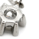 ノンブランド NON BRAND ダイヤ ペンダント プラチナシルバー Pt850 ダイヤモンド ネックレス プラチナム 1P 1石 1粒 フラワーモチーフ 花