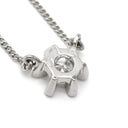 ノンブランド NON BRAND ダイヤ ペンダント プラチナシルバー Pt850 ダイヤモンド ネックレス プラチナム 1P 1石 1粒 フラワーモチーフ 花