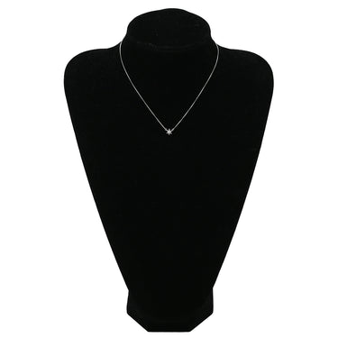 ノンブランド NON BRAND ダイヤ ペンダント プラチナシルバー Pt850 ダイヤモンド ネックレス プラチナム 1P 1石 1粒 フラワーモチーフ 花