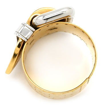 ルイヴィトン LOUIS VUITTON ナノグラム ベルトモチーフ リング M64705 ゴールド×シルバー GP 14038 リング 指輪 モノグラム 14号