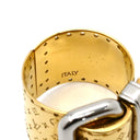 ルイヴィトン LOUIS VUITTON ナノグラム ベルトモチーフ リング M64705 ゴールド×シルバー GP 14038 リング 指輪 モノグラム 14号