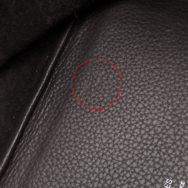 エルメス HERMES ピコタン MM エベーヌ トリヨンクレマンス ハンドバッグ シルバー金具 こげ茶