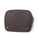 エルメス HERMES ピコタン MM エベーヌ トリヨンクレマンス ハンドバッグ シルバー金具 こげ茶