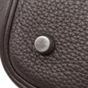 エルメス HERMES ピコタン MM エベーヌ トリヨンクレマンス ハンドバッグ シルバー金具 こげ茶