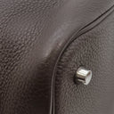 エルメス HERMES ピコタン MM エベーヌ トリヨンクレマンス ハンドバッグ シルバー金具 こげ茶