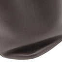 エルメス HERMES ピコタン MM エベーヌ トリヨンクレマンス ハンドバッグ シルバー金具 こげ茶