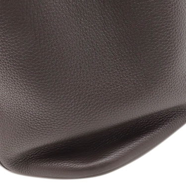 エルメス HERMES ピコタン MM エベーヌ トリヨンクレマンス ハンドバッグ シルバー金具 こげ茶