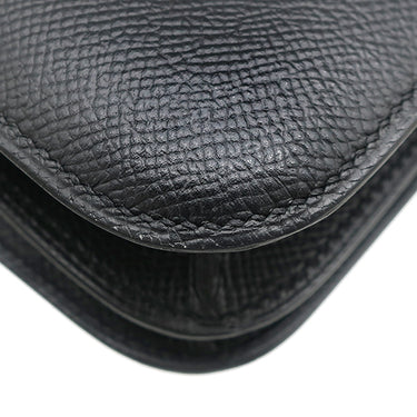 エルメス HERMES コンスタンスミニ 3 ブラック ヴォーエプソン ショルダーバッグ シルバー金具 黒