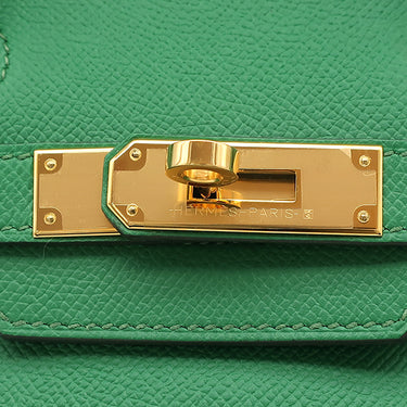 エルメス HERMES バーキン30 カクタス ヴォーエプソン ハンドバッグ ゴールド金具 緑