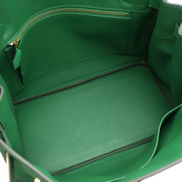 エルメス HERMES バーキン30 カクタス ヴォーエプソン ハンドバッグ ゴールド金具 緑