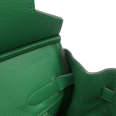 エルメス HERMES バーキン30 カクタス ヴォーエプソン ハンドバッグ ゴールド金具 緑