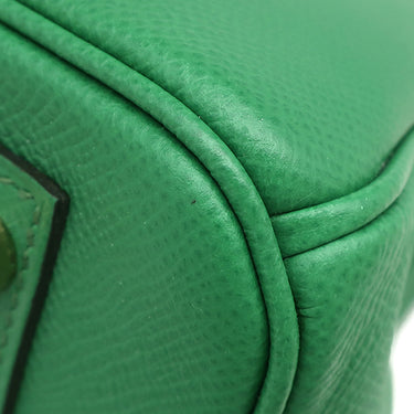 エルメス HERMES バーキン30 カクタス ヴォーエプソン ハンドバッグ ゴールド金具 緑