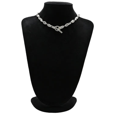 エルメス HERMES シェーヌダンクル PM シルバー シルバー925 ネックレス スターリングシルバー AG925 43コマ 2連ブレスレット