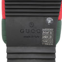グッチ GUCCI パデット ウェブ スライドサンダル グリーン×レッド×ブラック ナイロン ラバー #36 サンダル 緑 赤 黒 シャワーサンダル