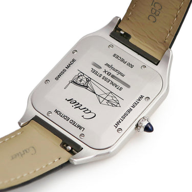 腕時計 カルティエ Cartier サントス デュモン LM W2SA0025 手巻き メンズ K18PG×SS コンビ ギョウシェ アラビア 限定