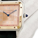 腕時計 カルティエ Cartier サントス デュモン LM W2SA0025 手巻き メンズ K18PG×SS コンビ ギョウシェ アラビア 限定