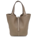 エルメス HERMES ピコタンロックMM エトゥープ トリヨンクレマンス ハンドバッグ シルバー金具 グレージュ