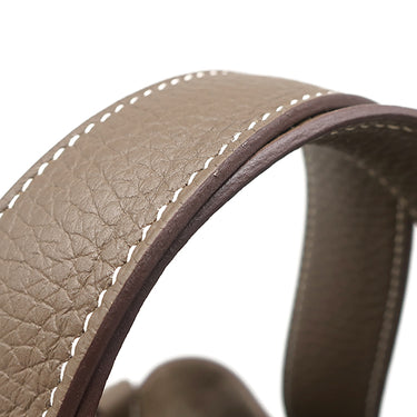 エルメス HERMES ピコタンロックMM エトゥープ トリヨンクレマンス ハンドバッグ シルバー金具 グレージュ