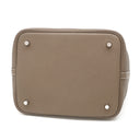 エルメス HERMES ピコタンロックMM エトゥープ トリヨンクレマンス ハンドバッグ シルバー金具 グレージュ