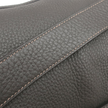 エルメス HERMES リンディ30 ヴェルソ グラファイト×エトゥープ トリヨンクレマンス 2WAYバッグ シルバー金具 グレージュ