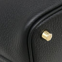 エルメス HERMES ピコタンロック PM ブラック トリヨンクレマンス ハンドバッグ ゴールド金具 黒