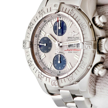 腕時計 ブライトリング BREITLING スーパーオーシャン クロノグラフ デイデイト A111G00PRS A13340 自動巻き メンズ 逆回転防止ベゼル