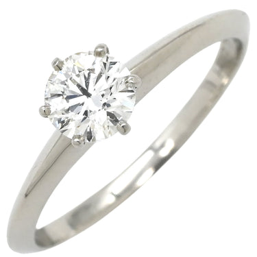 ティファニー Tiffany & Co プラチナシルバー プラチナ ダイヤモンド リング 指輪 T&Co. プラチナム 1P 1石 1粒 ダイヤ エンゲージ ブライダル 7号