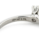 ティファニー Tiffany & Co プラチナシルバー プラチナ ダイヤモンド リング 指輪 T&Co. プラチナム 1P 1石 1粒 ダイヤ エンゲージ ブライダル 7号