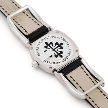 腕時計 パテックフィリップ PATEK PHILIPPE ゴールデンエリプス 4831G-001 クオーツ レディース メーカーOH済 K18無垢WG 純正ダイヤ ホワイト