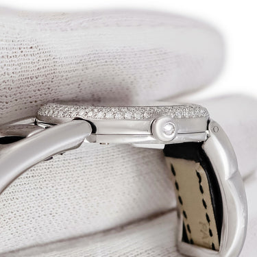 腕時計 パテックフィリップ PATEK PHILIPPE ゴールデンエリプス 4831G-001 クオーツ レディース メーカーOH済 K18無垢WG 純正ダイヤ ホワイト