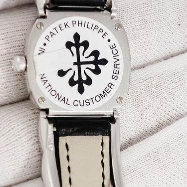腕時計 パテックフィリップ PATEK PHILIPPE ゴールデンエリプス 4831G-001 クオーツ レディース メーカーOH済 K18無垢WG 純正ダイヤ ホワイト