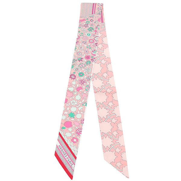 エルメス HERMES ツイリー ローズ×ヴェールドゥ×クリームレディース