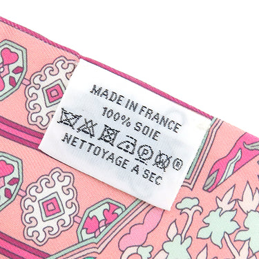 エルメス HERMES ツイリー ローズ×ヴェールドゥ×クリームレディース シルク スカーフ 【TAPIS PERSANS/ペルシャ絨毯】