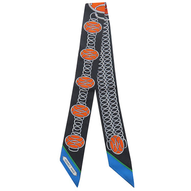 エルメス HERMES ツイリー ブラック×コバルト×ヴァーミリオン シルク スカーフ 【LIFT PROFILE/リフト プロフィール】