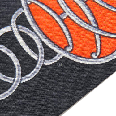 エルメス HERMES ツイリー ブラック×コバルト×ヴァーミリオン シルク スカーフ 【LIFT PROFILE/リフト プロフィール】