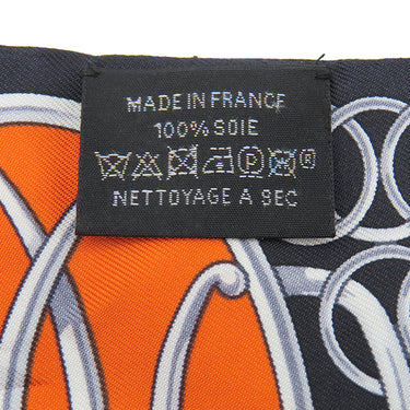 エルメス HERMES ツイリー ブラック×コバルト×ヴァーミリオン シルク スカーフ 【LIFT PROFILE/リフト プロフィール】