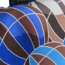 エルメス HERMES ツイリー マリン×マロングラッセ×ホワイト シルク スカーフ 【LES FOLIES DU CIEL/大空の狂気】