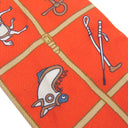 エルメス HERMES ツイリー ヴァーミリオン×ベージュ×ブロン シルク スカーフ 【COUVERTURES ET TENUES DE JOUR/馬着】