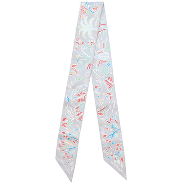 エルメス HERMES ツイリー グリペール×グレナディン シルク スカーフ 【ISOLA DI PRIMAVERA/春の島】