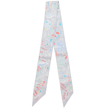 エルメス HERMES ツイリー グリペール×グレナディン シルク スカーフ 【ISOLA DI PRIMAVERA/春の島】