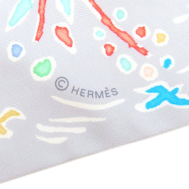 エルメス HERMES ツイリー グリペール×グレナディン シルク スカーフ 【ISOLA DI PRIMAVERA/春の島】