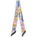 エルメス HERMES ツイリー ブルー×ローズ×モルドレ シルク スカーフ 【FACTORY SUITE/ファクトリー スーツ】