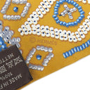 エルメス HERMES ツイリー ミール×ブルージーン×クレーム シルク スカーフ 【KELLY EN PERLES/ケリーアンペルル】