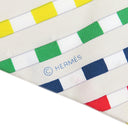 エルメス HERMES ツイリー クレ×ブルー×ルージュ シルク スカーフ 【BOUCLERIE MODERNE/モダンなバックル】