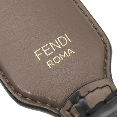 フェンディ FENDI ストラップユー ミニ 8AV105A5PJF13VK ブラウン×ブラック カーフ ショルダーストラップ ゴールド金具 茶 ズッカ柄