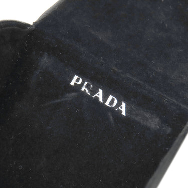 プラダ PRADA アイウェア 72□16 SPR14G ブラック プラスチック サングラス シルバー金具 GACKT ガクト着用モデル クリアブラック